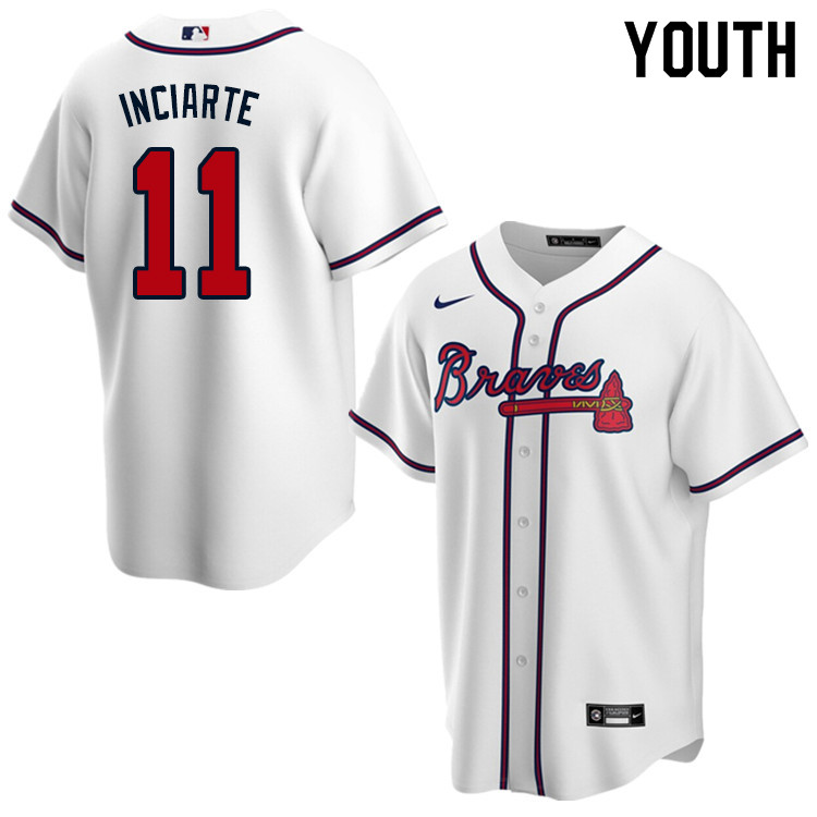 Nike Youth #11 Ender Inciarte Atlanta Braves Baseball Jerseys Sale-White